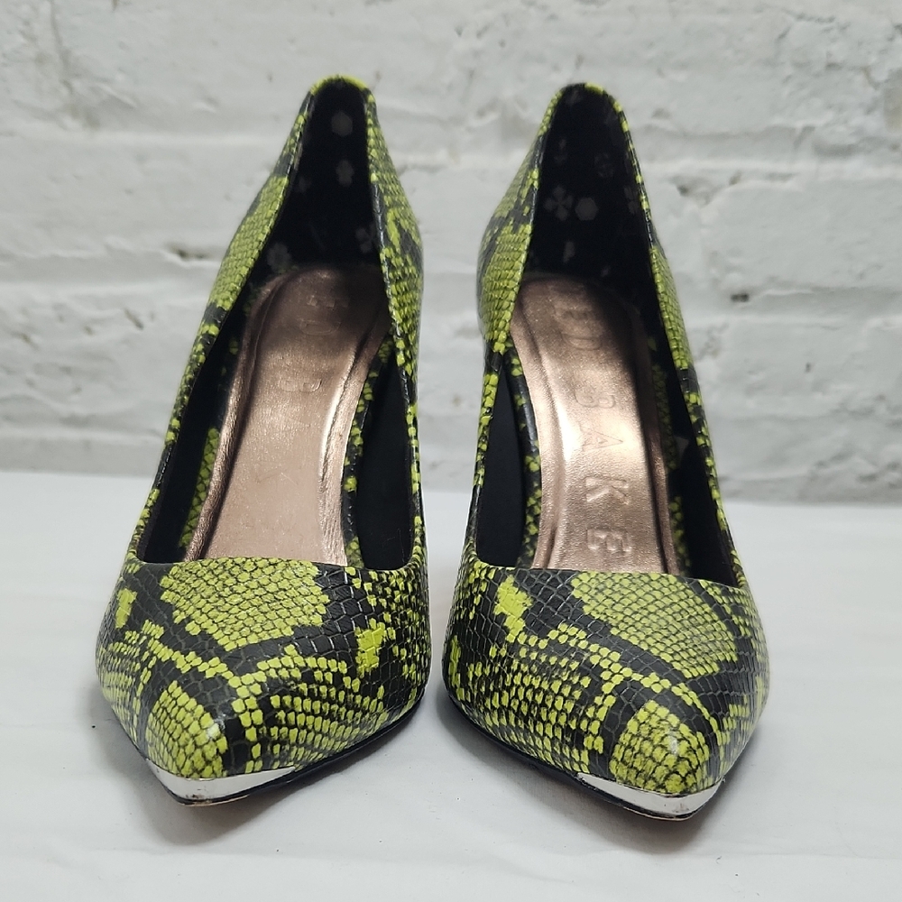 Ted Baker Lime Snake Print Heels